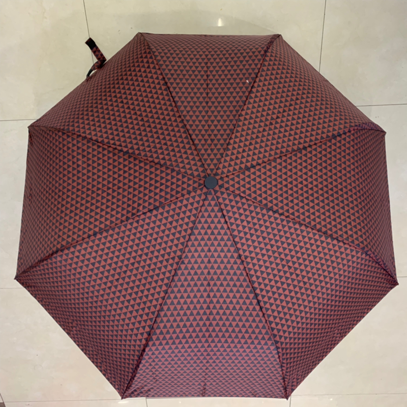 Tri-Fold Semi-automatic Thermal Transfer Printing Full Plate Printing Triangle Pattern Sunny Umbrella Lady Umbrella Folding Umbrella Tri-Fold Semi-automatic Thermal Transfer Printing Full Plate Printing Triangle Pattern Sunny Umbrella Lady Umbrella Folding Umbrella