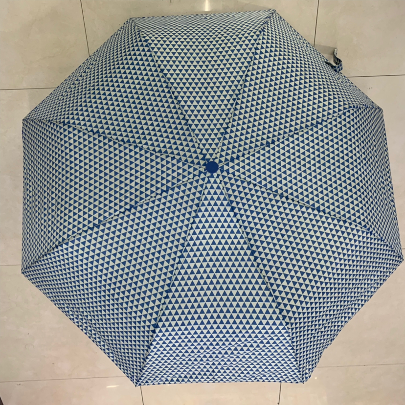 Tri-Fold Semi-automatic Thermal Transfer Printing Full Plate Printing Triangle Pattern Sunny Umbrella Lady Umbrella Folding Umbrella Tri-Fold Semi-automatic Thermal Transfer Printing Full Plate Printing Triangle Pattern Sunny Umbrella Lady Umbrella Folding Umbrella