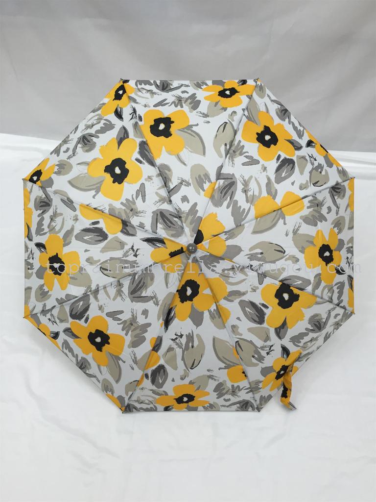 New Twelve Colors Mixed Dress Exotic Personality Three Fold Semi-automatic Umbrella