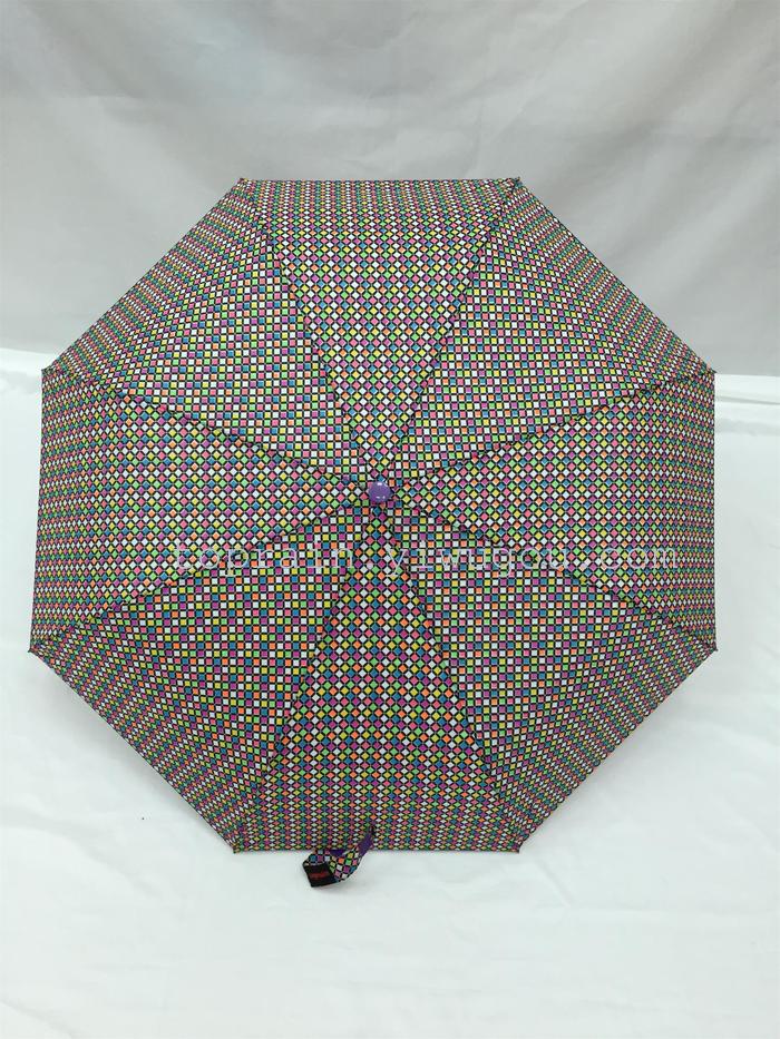 New Twelve Colors Mixed Dress Exotic Personality Three Fold Semi-automatic Umbrella New Twelve Colors Mixed Dress Exotic Personality Three Fold Semi-automatic Umbrella