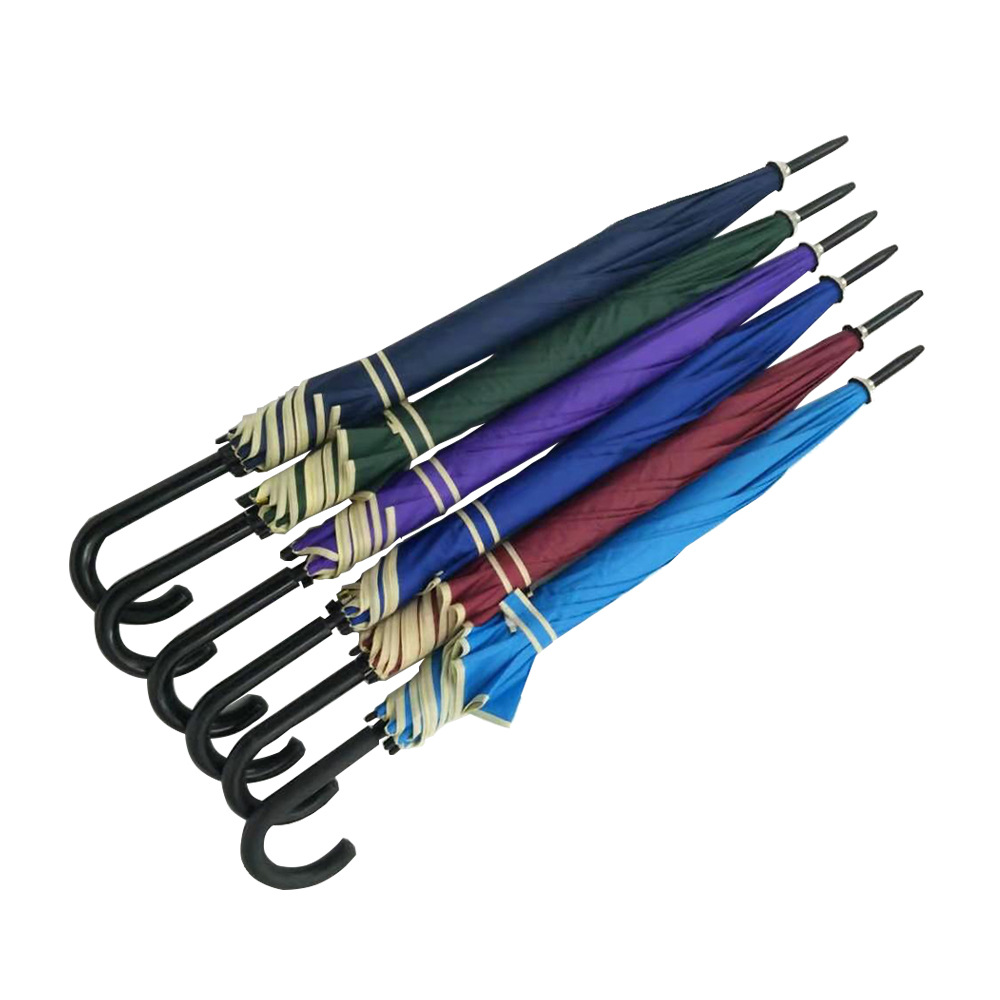 The manufacturer directly provides 8K double-stock solids-color umbrella with silver glue to prevent ULTRAVIOLET ray and vertical umbrella with customized LOGO printing for business