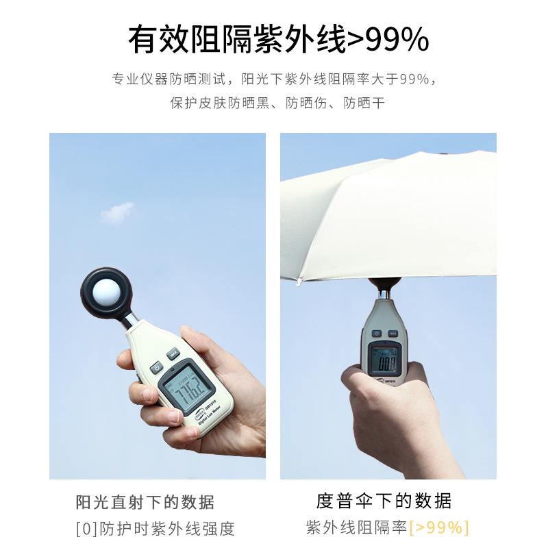 Ultra Light Mini 50 fold Umbrella female Umbrella folding Sun Protection Uv Sun Rain Dual pocket vinyl sun 