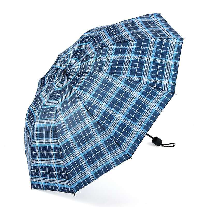 Customized logo gift umbrella umbrella with three folding vinyl sun umbrella umbrella for women and men