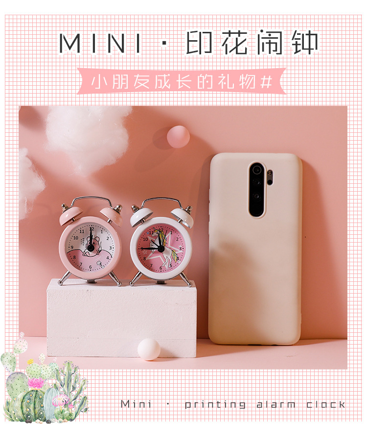Student Bedside Creative Children Little Alarm Clock Cute Cartoon Mute Simple Bedroom Mini Loud Desk Clock Alarm Watch Student Bedside Creative Children Little Alarm Clock Cute Cartoon Mute Simple Bedroom Mini Loud Desk Clock Alarm Watch