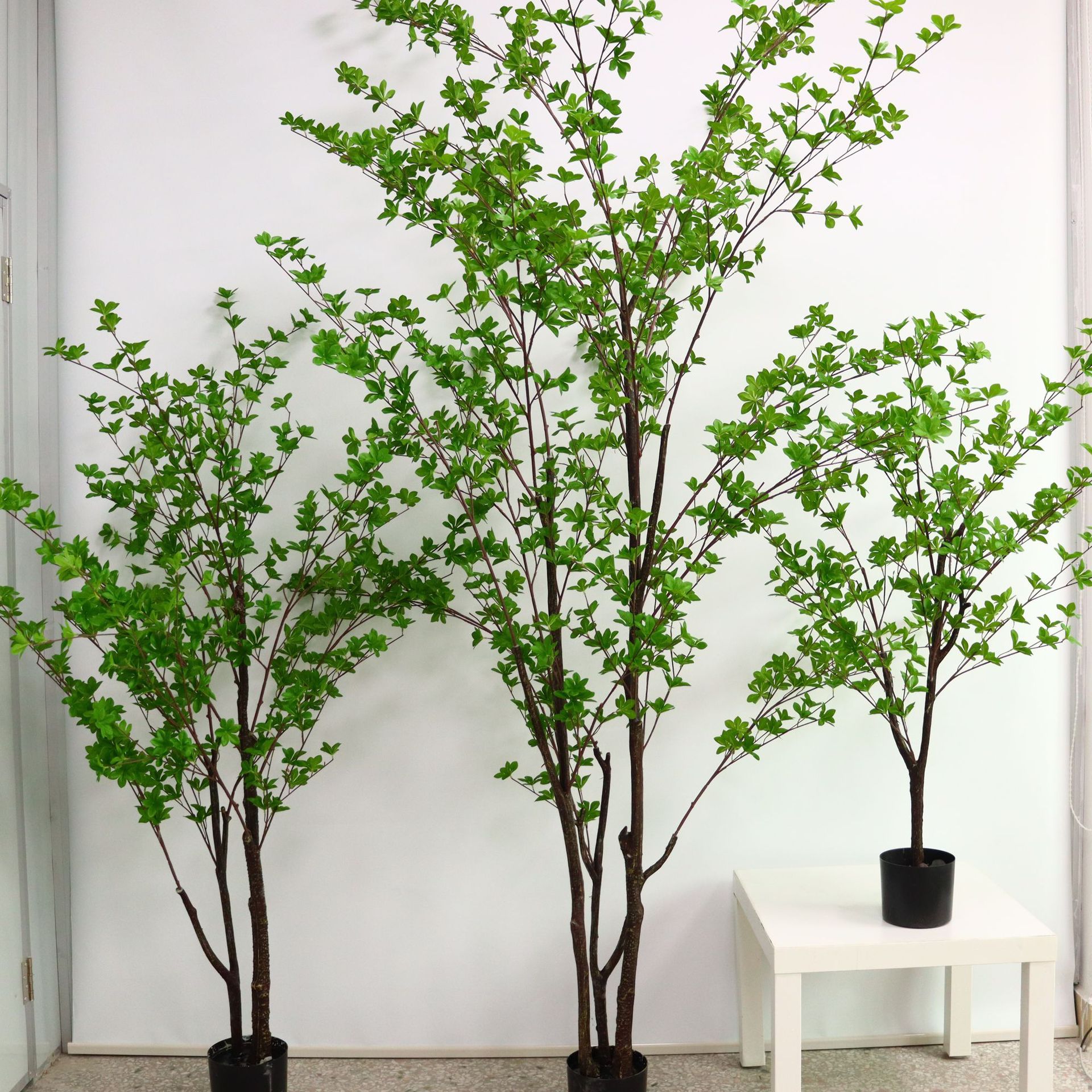 Imitative Tree Simulation Plant Japanese Hanging Clock Drunk Wood Indoor Artificial Tree Decoration Bonsai Greenery Floor Ornaments Bonsai