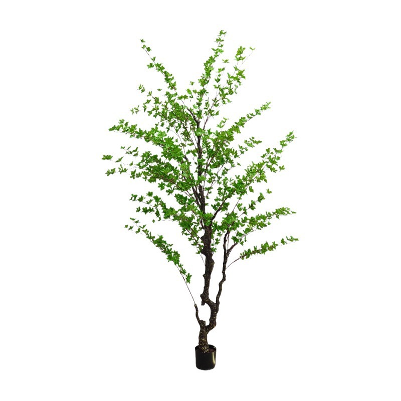 Imitative Tree Simulation Plant Japanese Hanging Clock Drunk Wood Indoor Artificial Tree Decoration Bonsai Greenery Floor Ornaments Bonsai