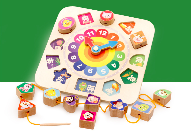 Children's Educational Toys Beaded Twelve Zodiac Building Blocks Clock Animal Birthday Gift Stall Hot Sale New Children's Educational Toys Beaded Twelve Zodiac Building Blocks Clock Animal Birthday Gift Stall Hot Sale New