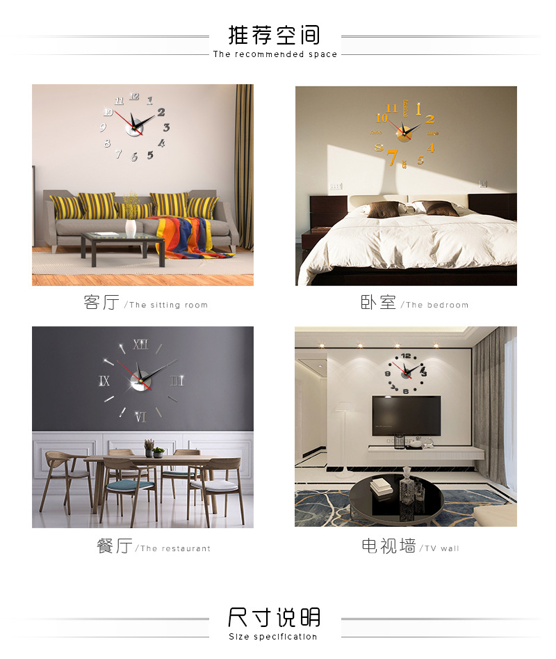 Fashion Hanging Clock Acrylic Mirror Sticker Home Diy3d Threedimensional Decorative Square Digital Clock Jcy69 Fashion Hanging Clock Acrylic Mirror Sticker Home Diy3d Threedimensional Decorative Square Digital Clock Jcy69