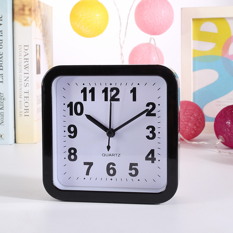 Factory Wholesale Square Candy Color Clock Fashion Personality and Creativity Alarm Clock Home Daily Necessities Student Gifts