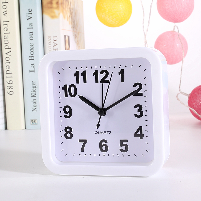 Factory Wholesale Square Candy Color Clock Fashion Personality and Creativity Alarm Clock Home Daily Necessities Student Gifts