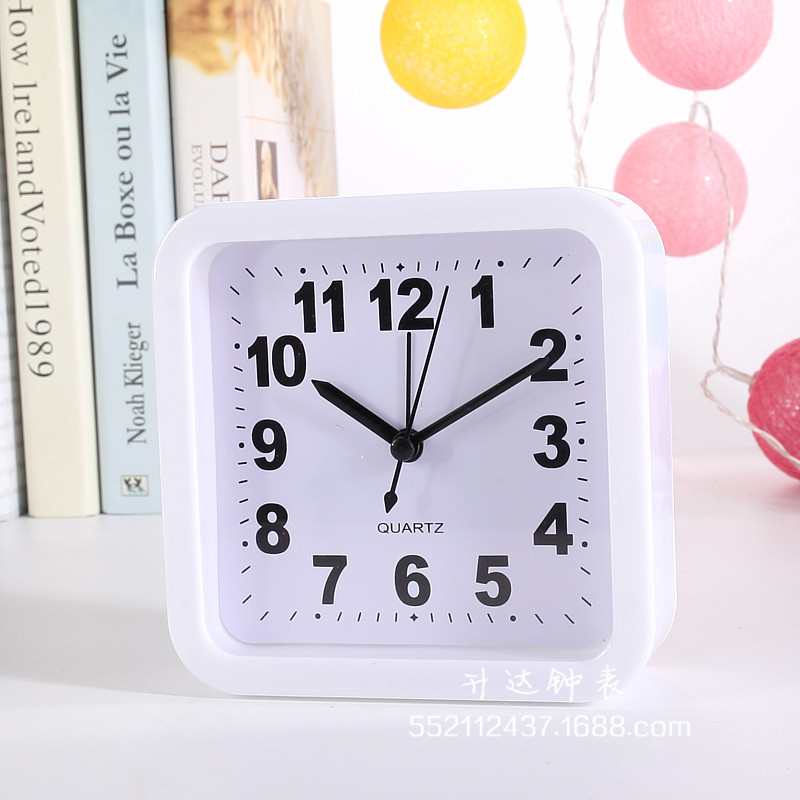 Factory Wholesale Square Candy Color Clock Fashion Personality and Creativity Alarm Clock Home Daily Necessities Student Gifts Factory Wholesale Square Candy Color Clock Fashion Personality and Creativity Alarm Clock Home Daily Necessities Student Gifts