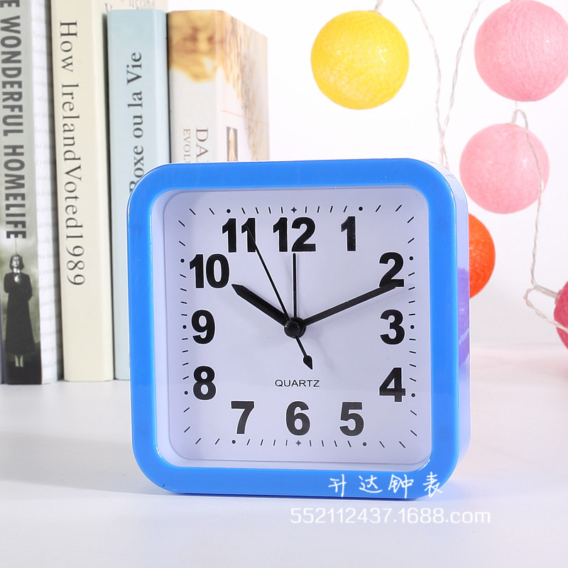 Factory Wholesale Square Candy Color Clock Fashion Personality and Creativity Alarm Clock Home Daily Necessities Student Gifts Factory Wholesale Square Candy Color Clock Fashion Personality and Creativity Alarm Clock Home Daily Necessities Student Gifts
