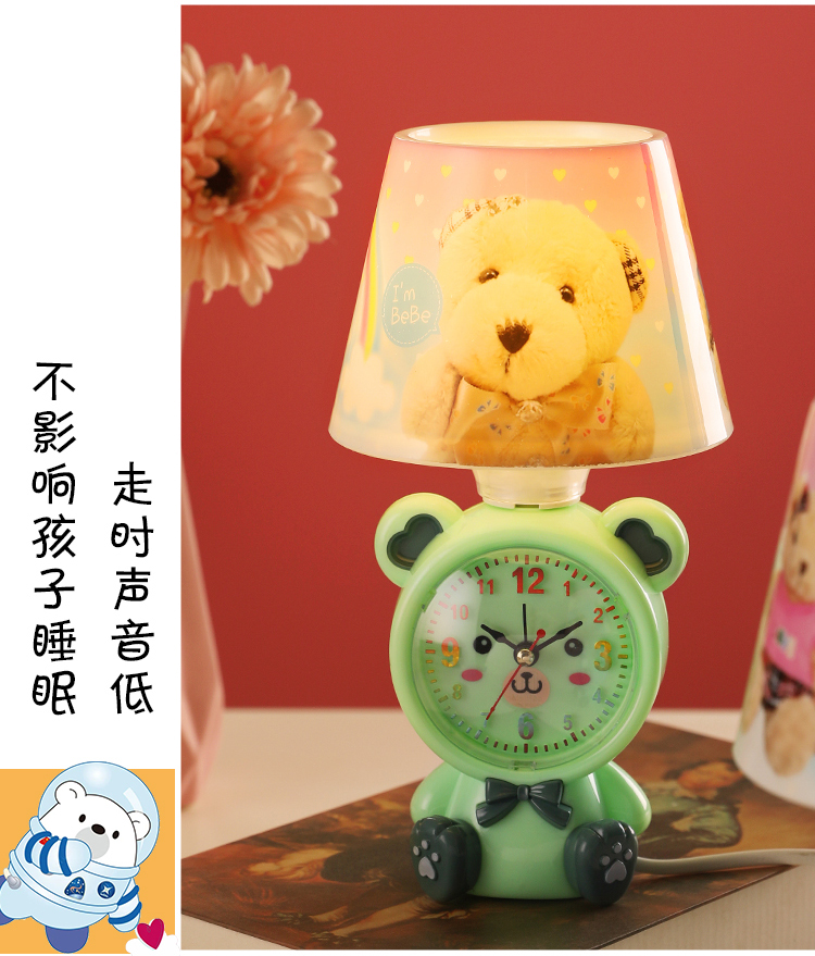 Factory Direct Sales Ocean Bear Multi-Function Clock Table Lamp Plug-in Type Table Lamp LED Bulb Table Lamp Small Night Lamp Factory Direct Sales Ocean Bear Multi-Function Clock Table Lamp Plug-in Type Table Lamp LED Bulb Table Lamp Small Night Lamp