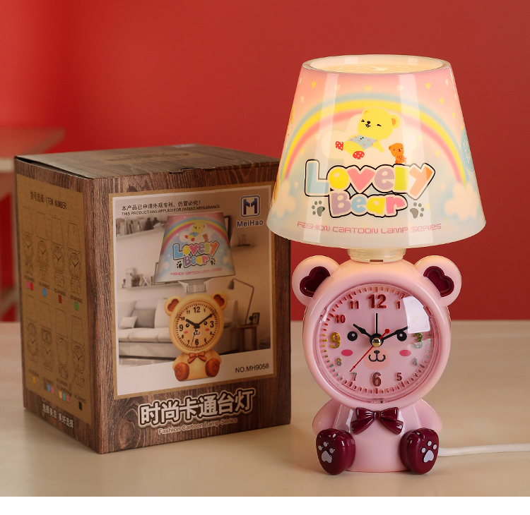 Factory Direct Sales Ocean Bear Multi-Function Clock Table Lamp Plug-in Type Table Lamp LED Bulb Table Lamp Small Night Lamp Factory Direct Sales Ocean Bear Multi-Function Clock Table Lamp Plug-in Type Table Lamp LED Bulb Table Lamp Small Night Lamp