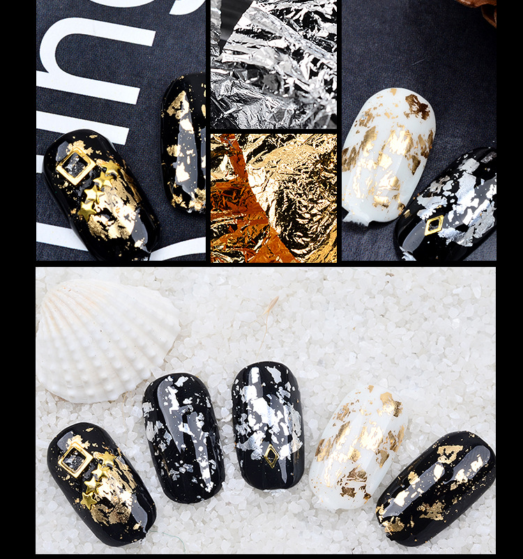 Nail Art Gold Silver Tin Foil DIY Fingernail Decoration Supplies Gold Paper Printing Paper Foil Sticker Nail Art Gold Silver Tin Foil DIY Fingernail Decoration Supplies Gold Paper Printing Paper Foil Sticker