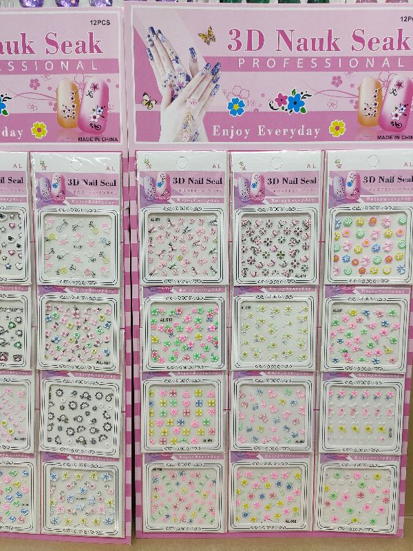 12 Hanging Card Nail Sticker Camphire Fingernail Decoration Small Stickers 12 Hanging Card Nail Sticker Camphire Fingernail Decoration Small Stickers