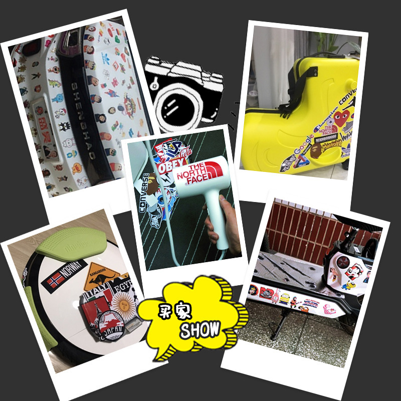 50 Duffy Bear and Star Delu Cartoon Graffiti Stickers Luggage Laptop Car Decoration Sticker