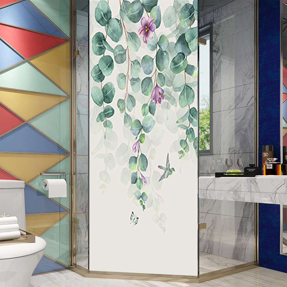 Shangyi New Product Door Sticker Foreign Trade Amazon Green Plant Flower Stickers Bedroom Home Door Decoration Renovation Wall Stickers F276 Shangyi New Product Door Sticker Foreign Trade Amazon Green Plant Flower Stickers Bedroom Home Door Decoration Renovation Wall Stickers F276