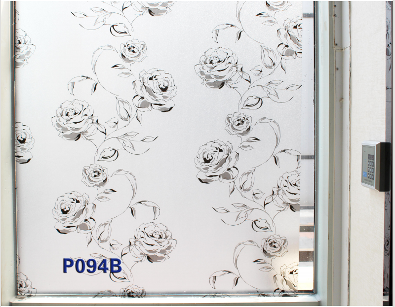 Static Film Glass Sticker Transparent and Opaque Static Glue-Free Paper-Cut for Window Decoration Bathroom Toilet Film