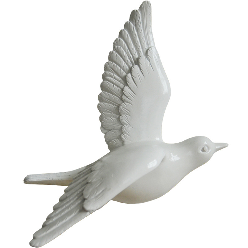 Modern Living Room Three-Dimensional Bird Wall Decoration and Wall Hanging Wall Sticker Creative Living Room Hallway Sofa Background Wall Decorative Crafts
