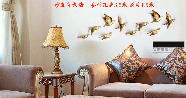 Modern Living Room Three-Dimensional Bird Wall Decoration and Wall Hanging Wall Sticker Creative Living Room Hallway Sofa Background Wall Decorative Crafts Modern Living Room Three-Dimensional Bird Wall Decoration and Wall Hanging Wall Sticker Creative Living Room Hallway Sofa Background Wall Decorative Crafts