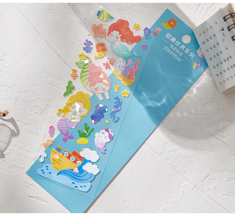 Flat Sticker Sweet World Series Cute Ins Collage Decoration Fresh Journal DIY 8 Flat Sticker Sweet World Series Cute Ins Collage Decoration Fresh Journal DIY 8