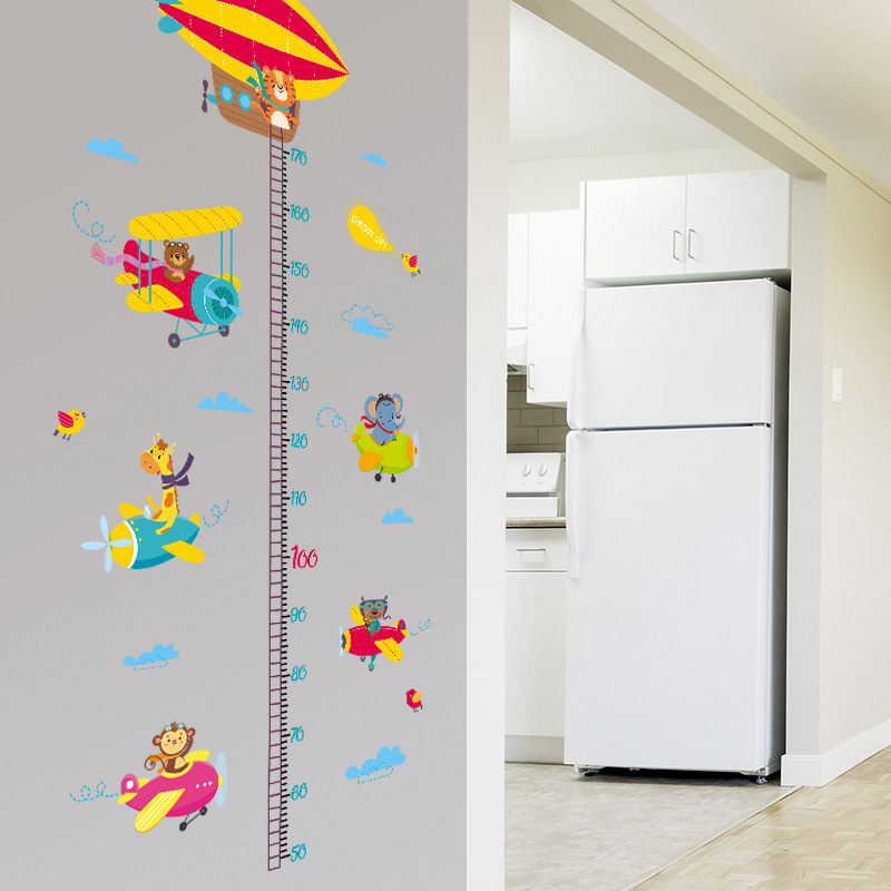 Fanxi Xh9315 Animal Aircraft Cartoon Height Sticker Children's Room Kindergarten Background Decoration Removable Stickers Fanxi Xh9315 Animal Aircraft Cartoon Height Sticker Children's Room Kindergarten Background Decoration Removable Stickers