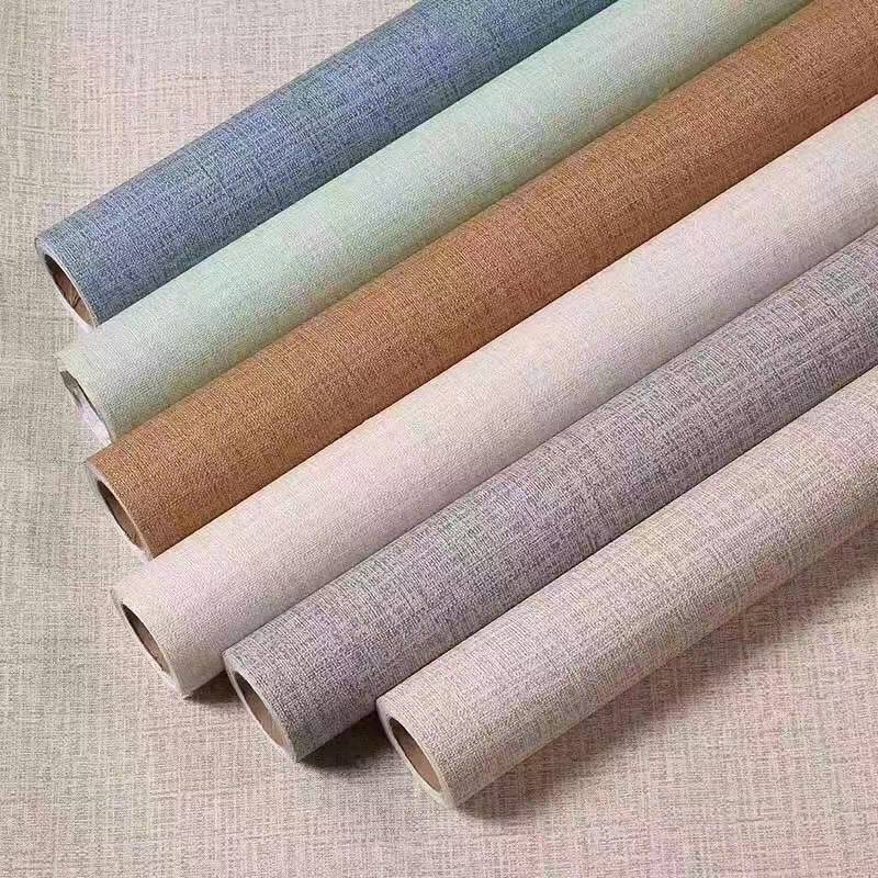 Self-Adhesive Waterproof Wallpaper Gray Cement Wall Sticker Industrial Style Wallpaper Shop Decoration Paper Sticker