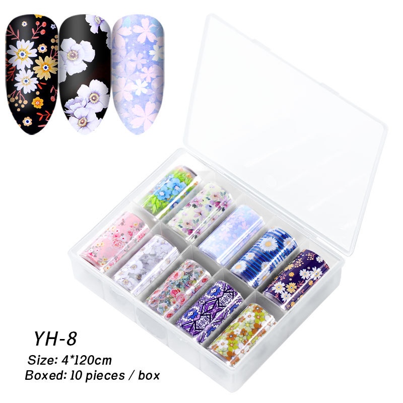 Cross-Border New Arrival Nail Art Flower Starry Sky Series Transfer Paper Internet Celebrity Nail Sticker Flower Laser Starry Sky Paper Decoration Cross-Border New Arrival Nail Art Flower Starry Sky Series Transfer Paper Internet Celebrity Nail Sticker Flower Laser Starry Sky Paper Decoration