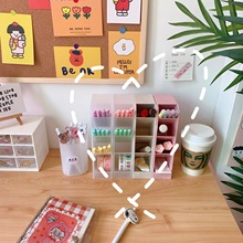 Korean Style Ins Cartoon Cute Soft Candy Bear Hand Ledger Sticker Creative Mobile Phone Decoration Material Stickers Transparent Decoration