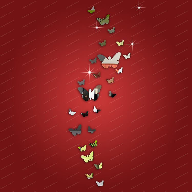 AliExpress Creative Acrylic Butterfly Mirror Pattern Sticker DIY Living Room Bedroom Backgrund Wall Decoration Stickers Wholesale AliExpress Creative Acrylic Butterfly Mirror Pattern Sticker DIY Living Room Bedroom Backgrund Wall Decoration Stickers Wholesale