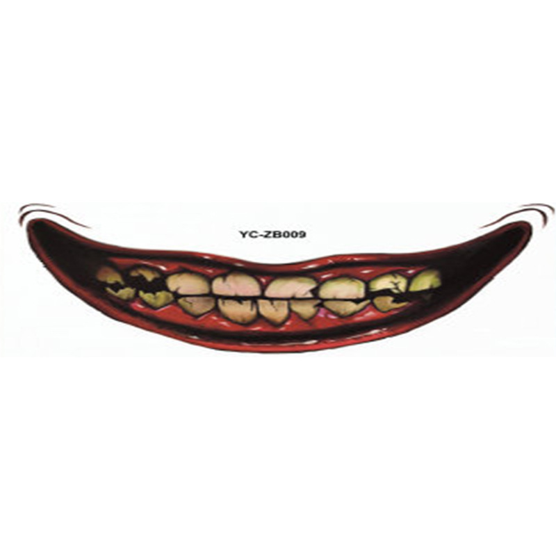 Factory Direct Sales Halloween Mouth Tattoo Sticker Lip DIY Decoration Big Mouth Tattoos Factory Direct Sales Halloween Mouth Tattoo Sticker Lip DIY Decoration Big Mouth Tattoos