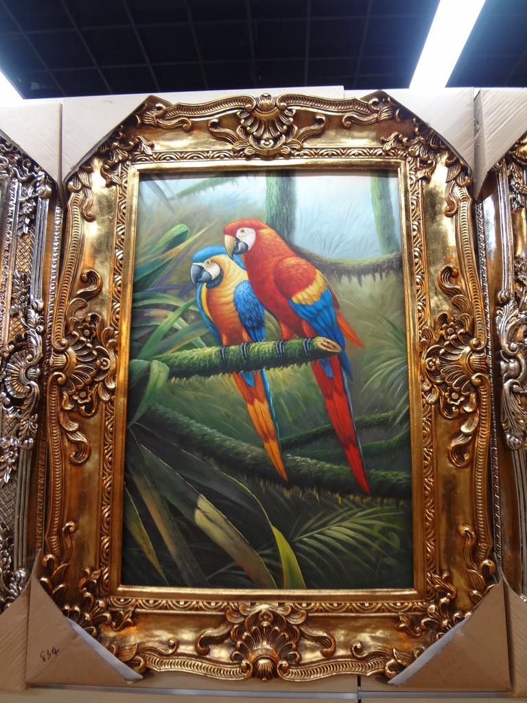 Resin Crafts Resin Oil Painting Frame Accessories Home Pendant European Style Picture Frame Photo Frame