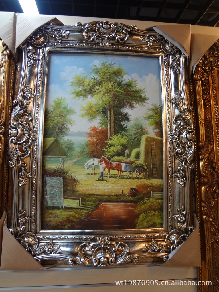European-Style Resin Handmade Foil Picture Frame Photo Frame Factory a Large Number of European-Style Oil Painting Frames European-Style Resin Handmade Foil Picture Frame Photo Frame Factory a Large Number of European-Style Oil Painting Frames